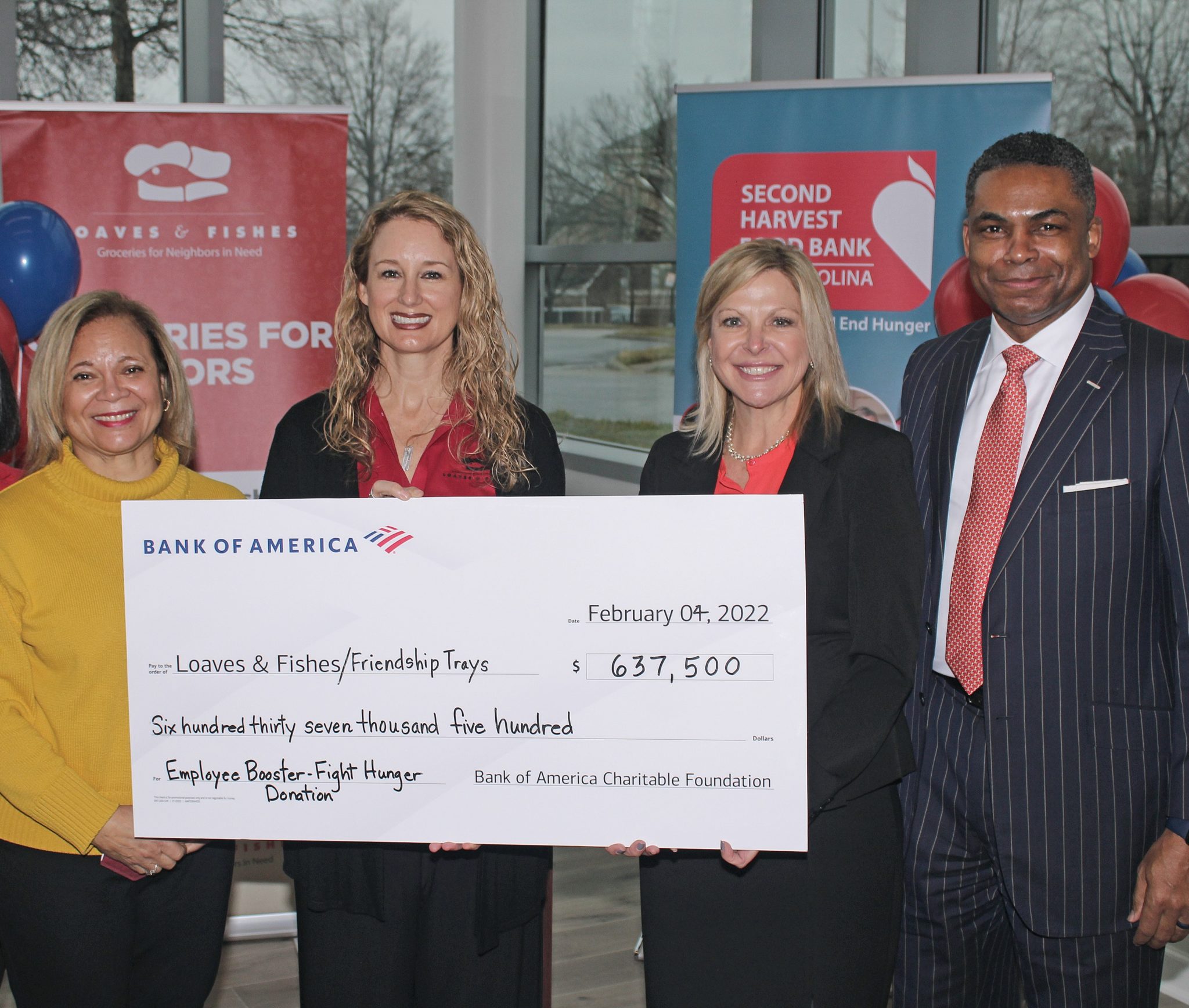 Bank Of America Announces $1.275 Million Donation To Fight Hunger In 